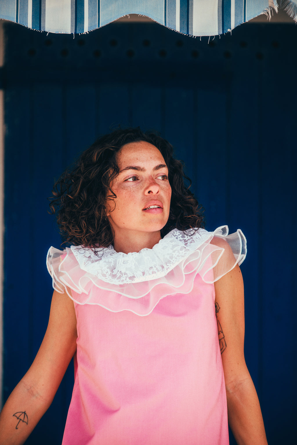 Robe L'Audacieuse (Rose/Jaune pâle)