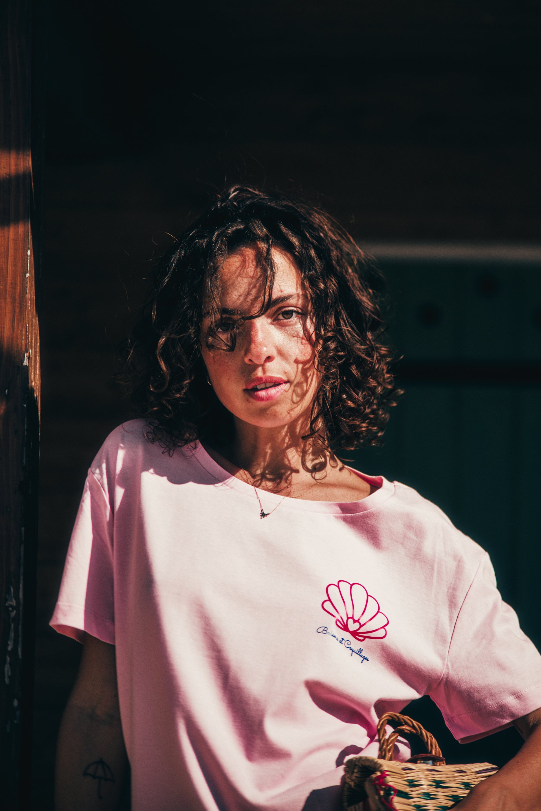 T-shirt Baisers et Coquillages (Orange)