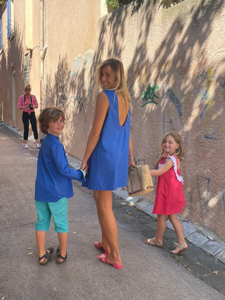 Robe L'Audacieuse (Fuchsia/Bleu)